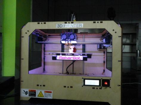 With the 3D printer, we were able to print 3-D names for all the children with their help 